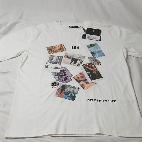 Dolce & Gabbana Other - Dolce & Gabbana White Short Sleeve Tee with Graphic Design